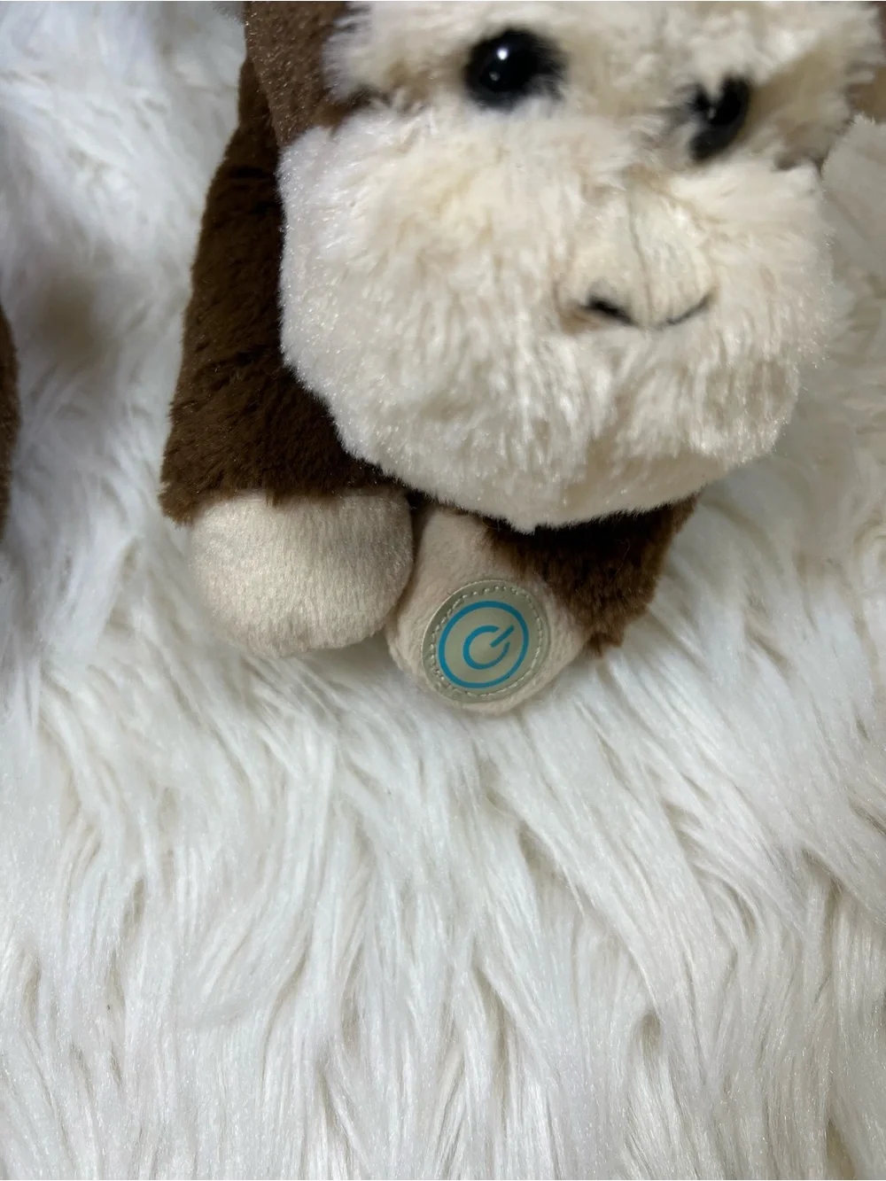 Plush Monkey U-Shaped Neck Pillow Massager Battery Operated Travel Pillow